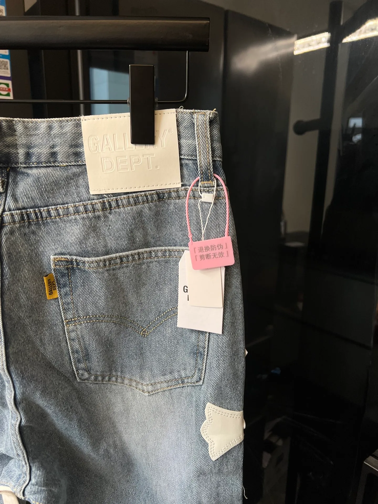 P280 [Next day] Chrome Hearts 25Ss cH Crow stitched cross patch leather heavy duty jeans (blue) Size: 28 30 32 34 36 (corresponding to s-xxl) Detailed sizes can be found in Figure 9
